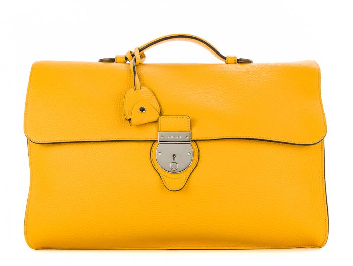 Gucci Buckle Flap Briefcase 