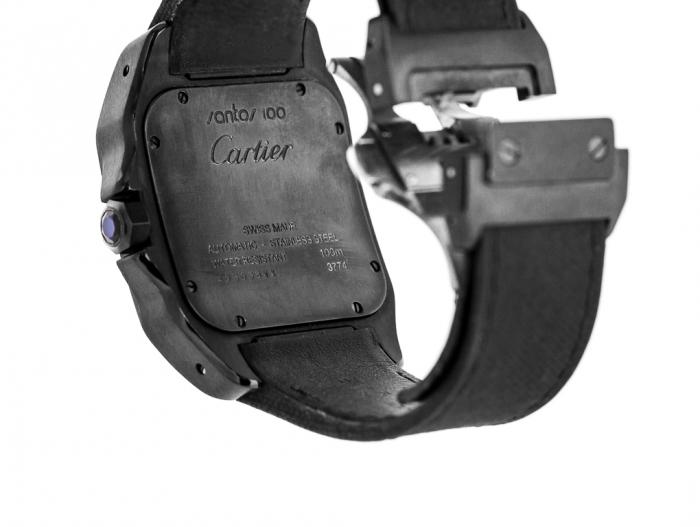 Cartier Santos 100 Carbon Watch - Image 3