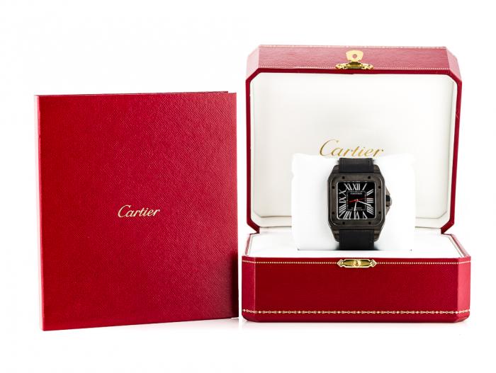 Cartier Santos 100 Carbon Watch - Image 5