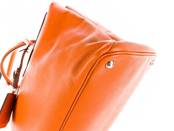 Prada Saffiano Turnlock Twin Tote - Image 3