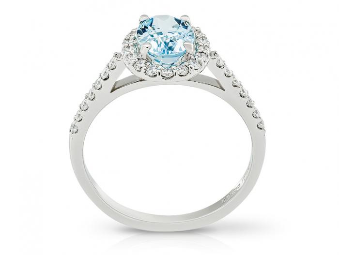Aquamarine & Diamond Ring - Image 3