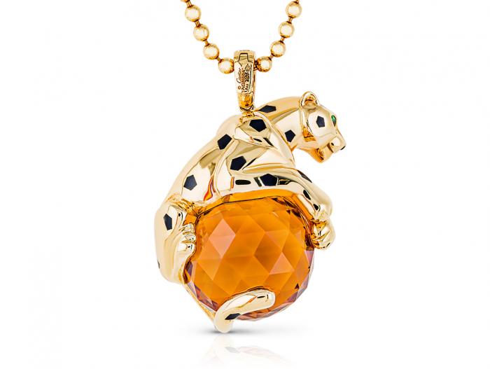Cartier Panthere De Cartier Gold Necklace