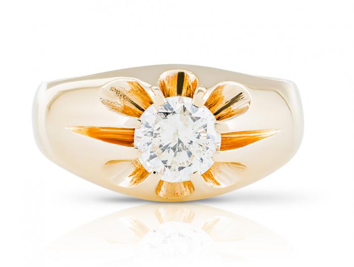 Gents Solitaire Diamond Ring