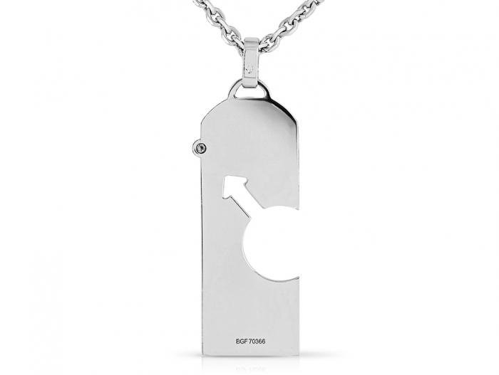 Fred Diamond Tag Pendant  - Image 4