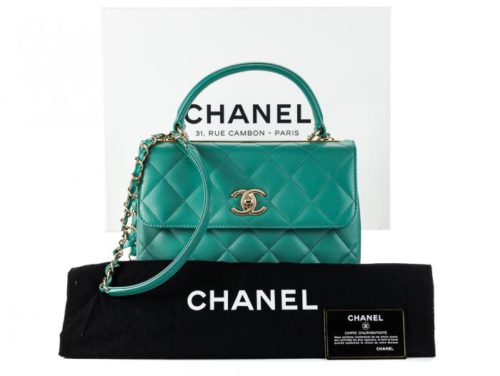 Chanel Flap Bag With Top Handle - Image 5
