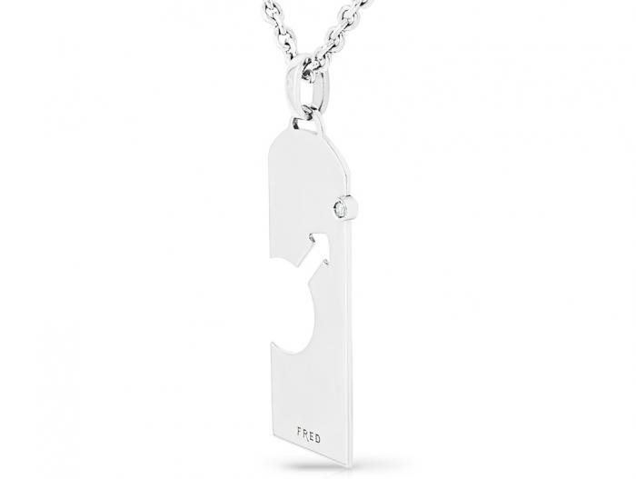 Fred Diamond Tag Pendant  - Image 2