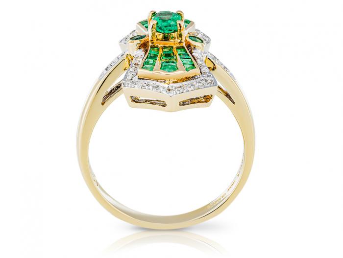 Emerald and Diamond Ring - Image 3
