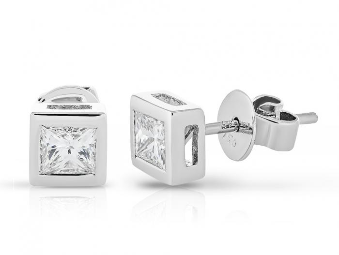Diamond Stud Earrings - Image 2