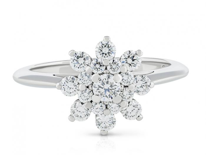 Tiffany & Co Diamond  Flower Ring