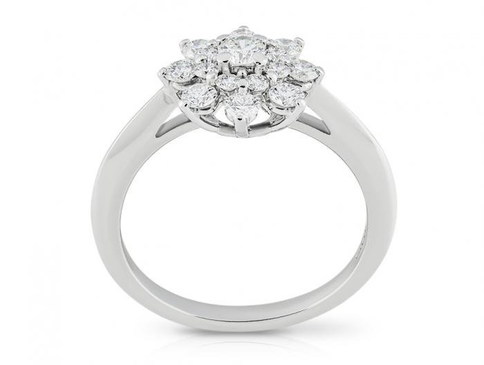 Tiffany & Co Diamond  Flower Ring - Image 3