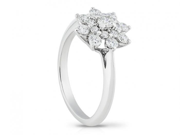 Tiffany & Co Diamond  Flower Ring - Image 2