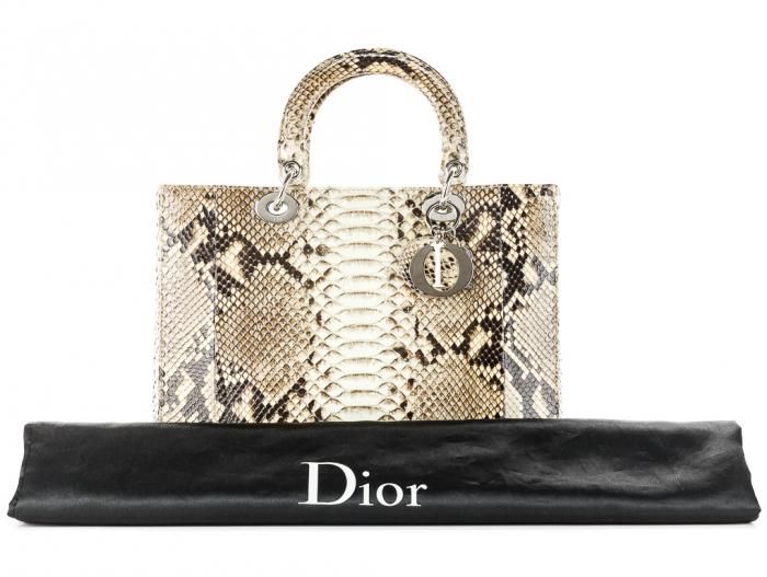 Christian Dior Lady Dior Python Bag - Image 5