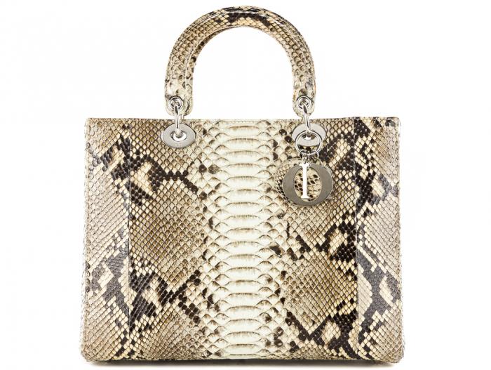 Christian Dior Lady Dior Python Bag