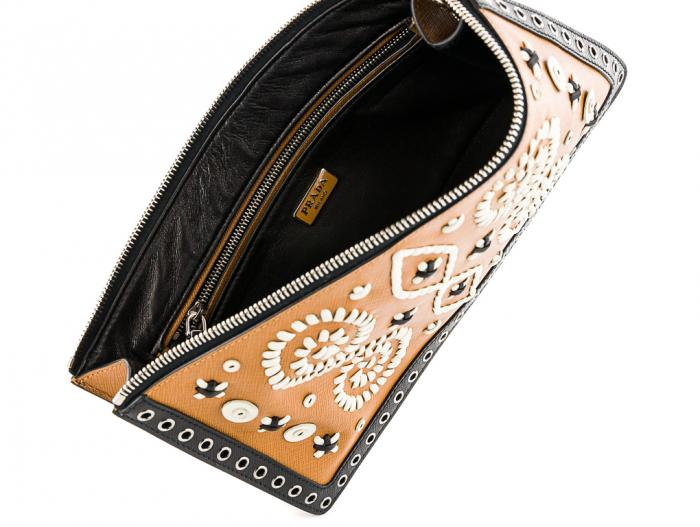Prada Embroided Clutch - Image 4