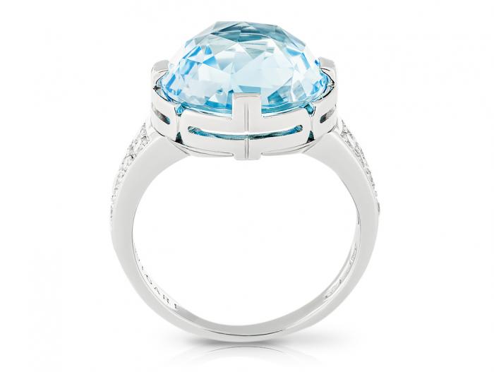 Bvlgari Topaz & Diamond Parentesi Cocktail Ring - Image 3