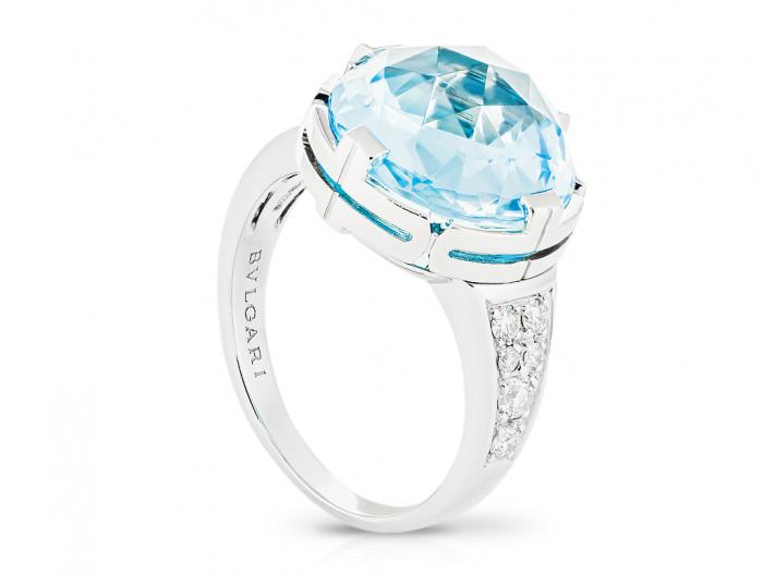 Bvlgari Topaz & Diamond Parentesi Cocktail Ring - Image 2