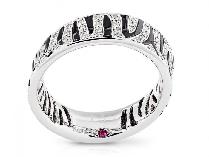 Roberto Coin Zebra Diamond Ring - Image 3