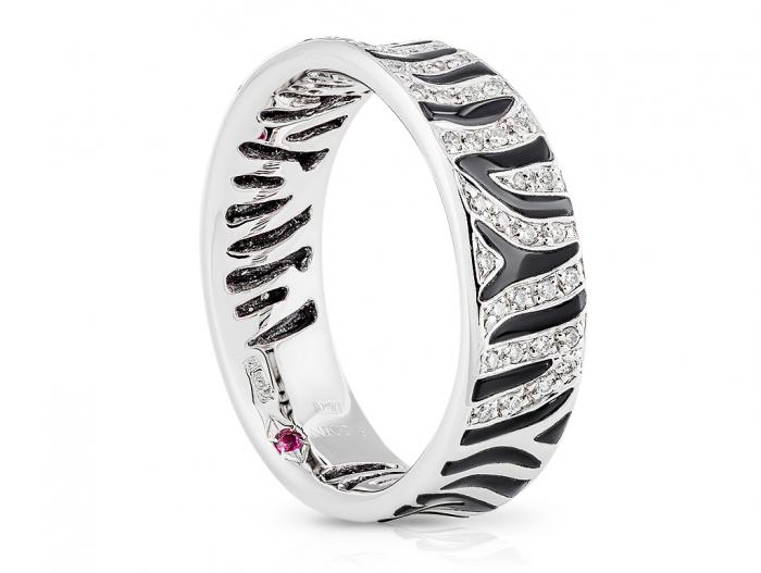 Roberto Coin Zebra Diamond Ring - Image 2