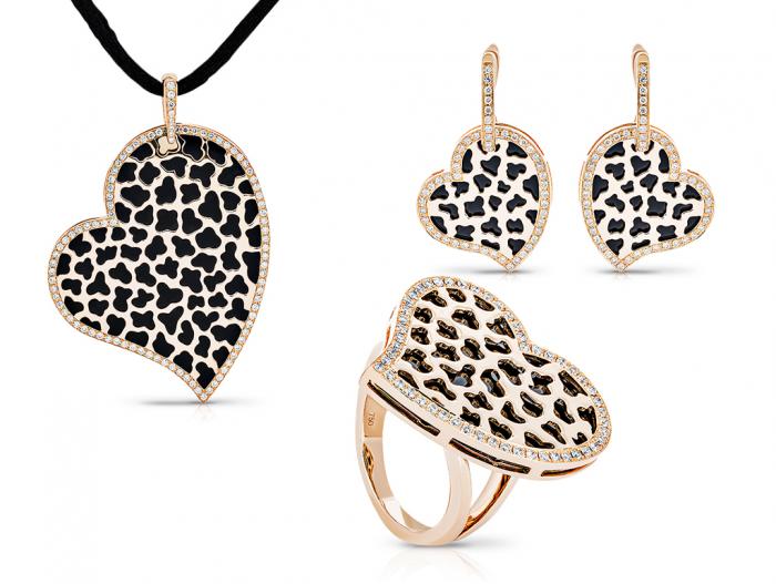 Diamond Heart Set of Three