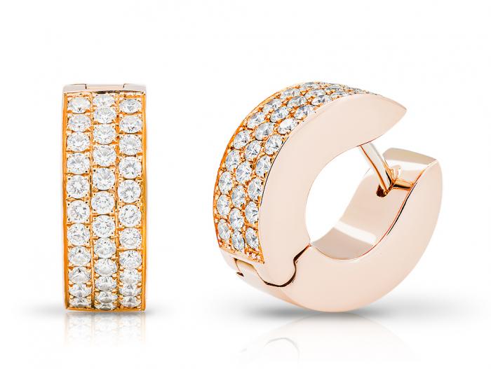 Diamond Hoop Earrings - Image 2