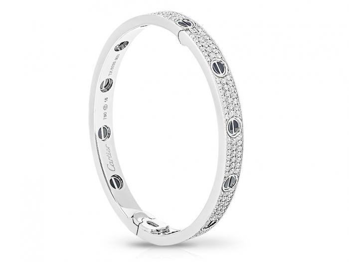 Cartier Diamond Love Bangle - Image 2