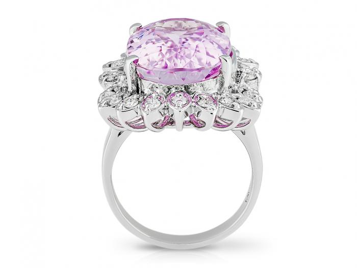 Kunzite & Diamond Ring - Image 3