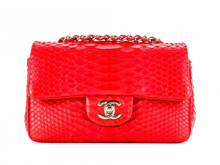 Chanel Python Single Flap Bag