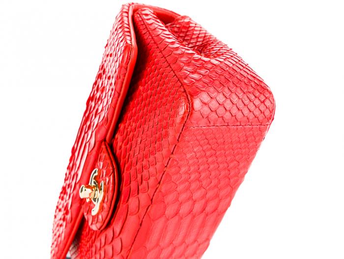 Chanel Python Single Flap Bag - Image 3