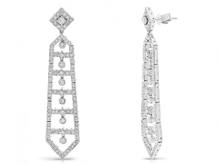 Diamond Drop Earrings - Image 2