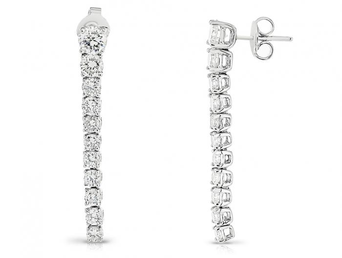 Diamond Drop Earrings - Image 2