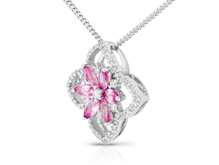 Sapphire & Diamond Necklace - Image 2