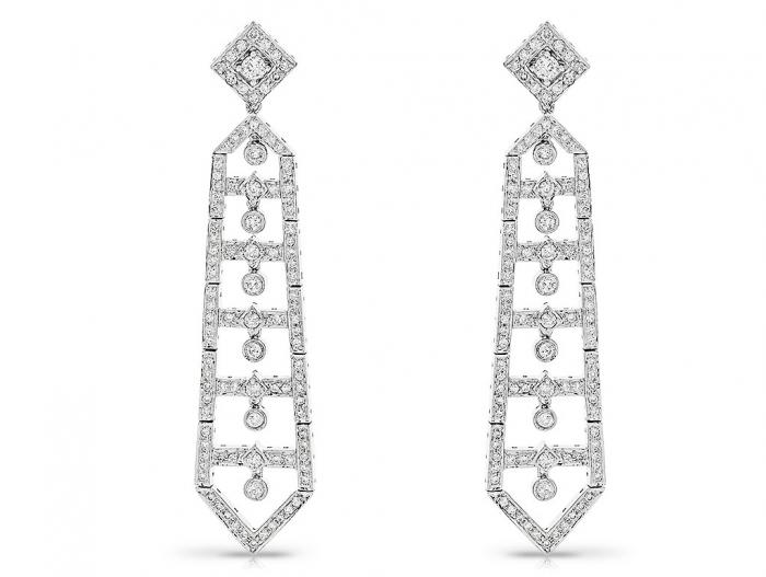 Diamond Drop Earrings