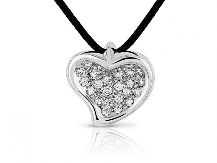 Tiffany & Co Diamond Carved Pendant