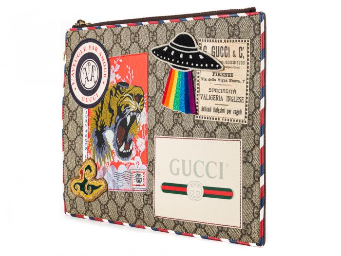 Gucci Courrier GG Supreme Pouch - Image 2