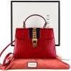 Gucci Sylvie Medium Alligator Bag - Image 6