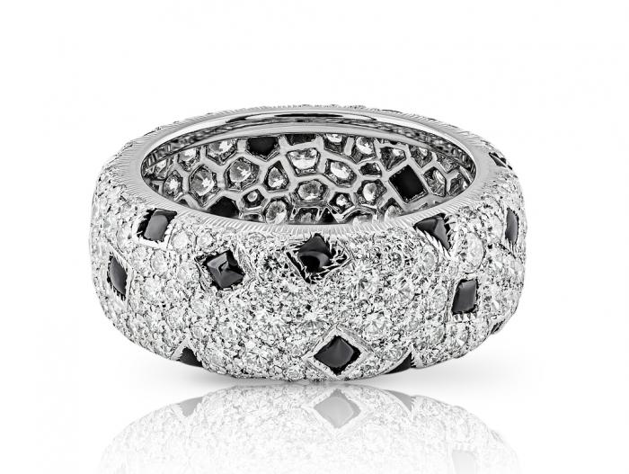 Cartier Pelage Diamond & Onyx Ring