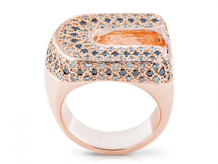 Black & White Diamond Ring - Image 3
