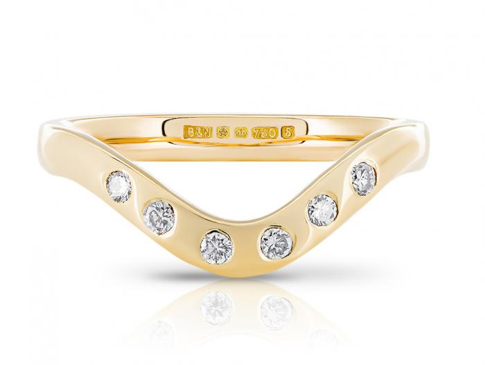 Diamond Wishbone Ring