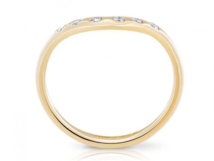 Diamond Wishbone Ring - Image 3