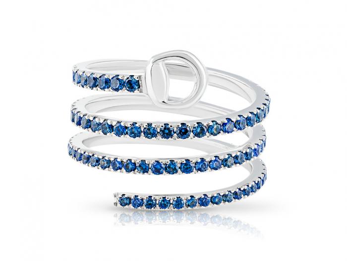 Gucci Flora Blue Sapphire Ring