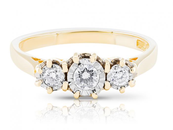 Three Stone Diamond Ring