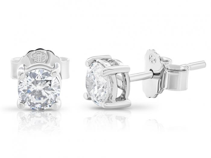 Diamond Stud Earrings - Image 2