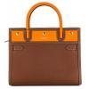 Burberry Tan and Orange Small Title Bag