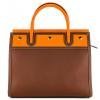 Burberry Tan and Orange Small Title Bag - Image 6