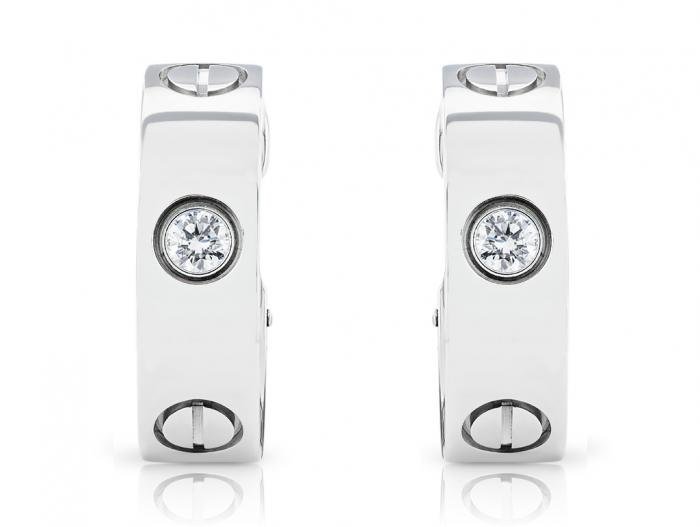 Cartier Love Diamond Earrings