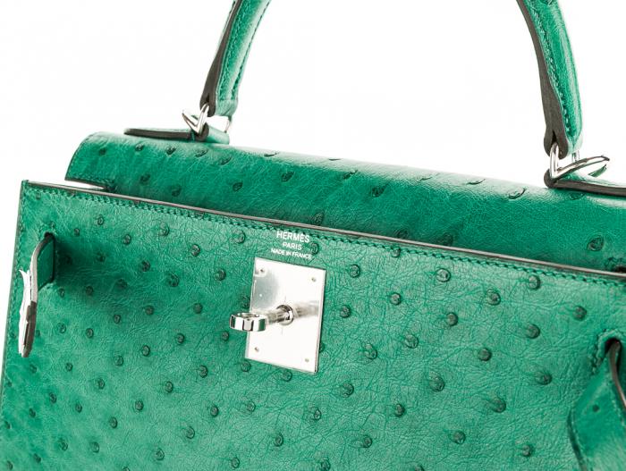 Hermes Kelly Sellier 28cm Ostrich Bag - Image 4