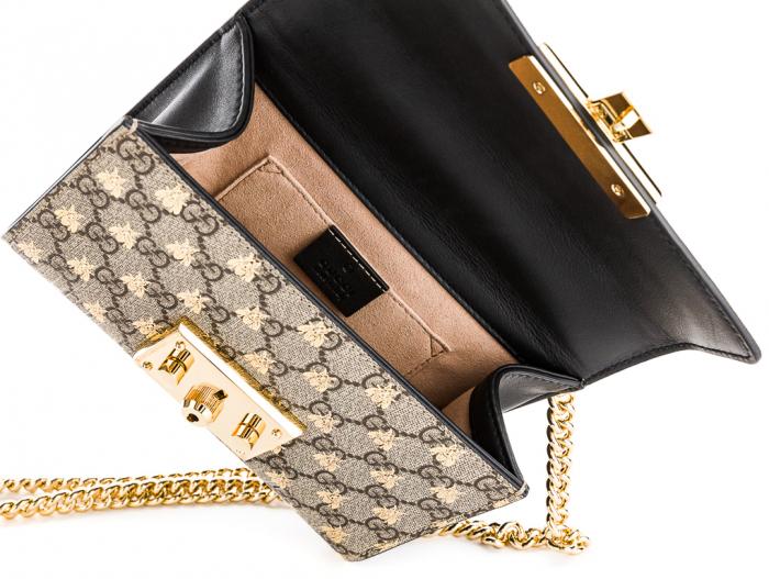 Gucci Padlock Small GG Bees Shoulder Bag - Image 4