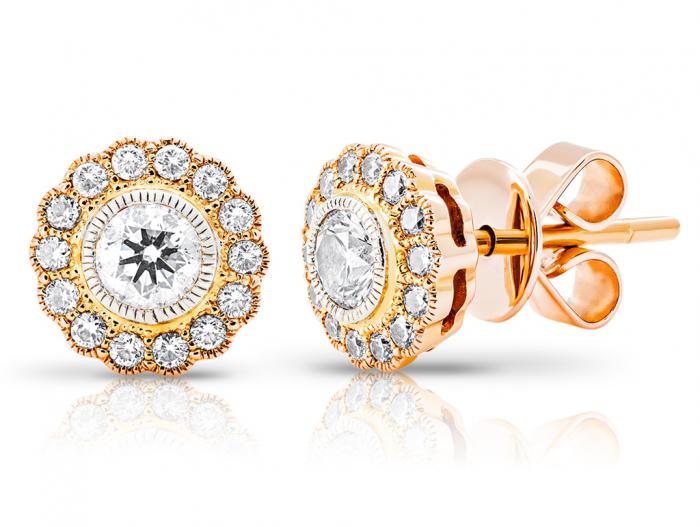 Diamond Stud Earrings - Image 2