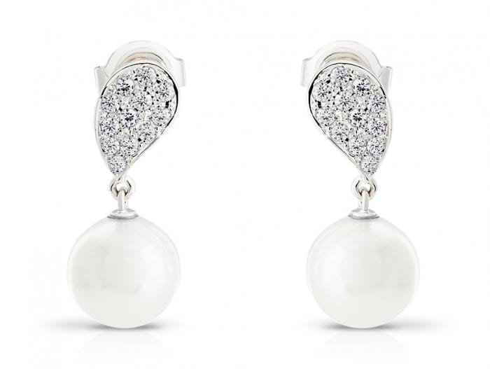 Pearl & Diamond Earrings