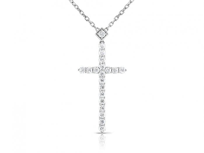 Cartier Diamond Cross Pendant on Chain